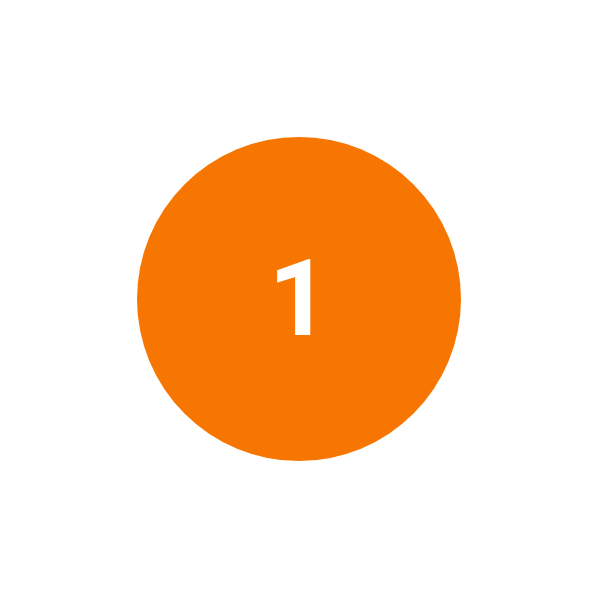Icon: Kreis mit einer 1 in der Mitte